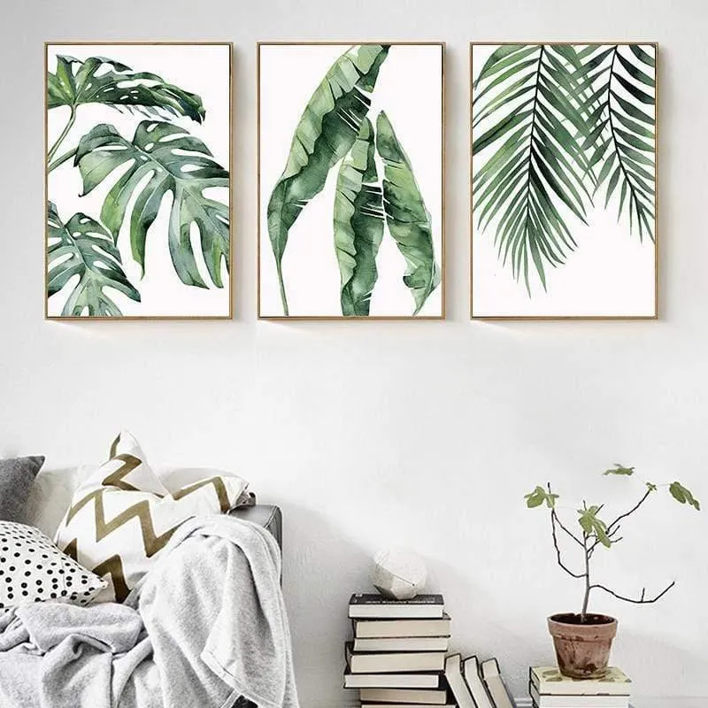 Moderne Landschaft Poster Tropische Meerespalme Bus Wandkunst Inspirierende Leinwand Malerei Bild Wohnzimmer Dekoration