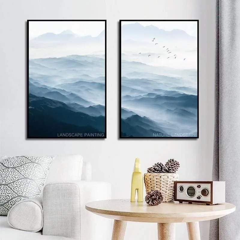 Moderne Landschaft Poster Tropische Meerespalme Bus Wandkunst Inspirierende Leinwand Malerei Bild Wohnzimmer Dekoration