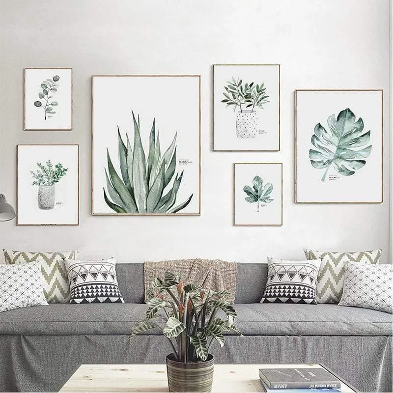 Moderne Landschaft Poster Tropische Meerespalme Bus Wandkunst Inspirierende Leinwand Malerei Bild Wohnzimmer Dekoration