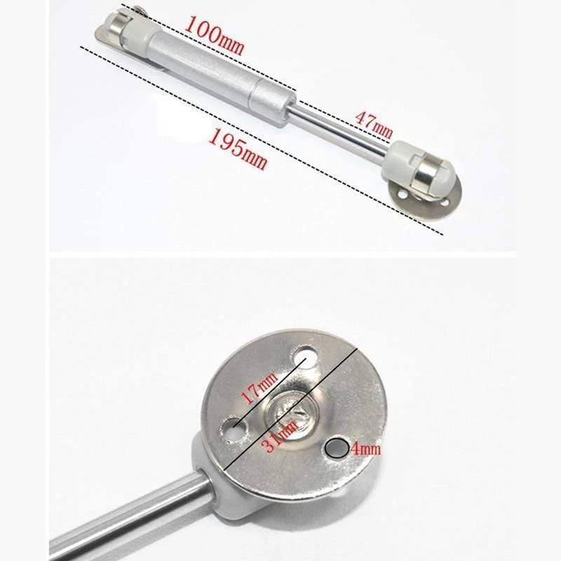 4 STÜCKE 100N / 10 KG Hydraulische Scharniere Türlift Unterstützung für Küchenschrank Pneumatische Gasfeder für Holz Möbel Hardware Großhandel