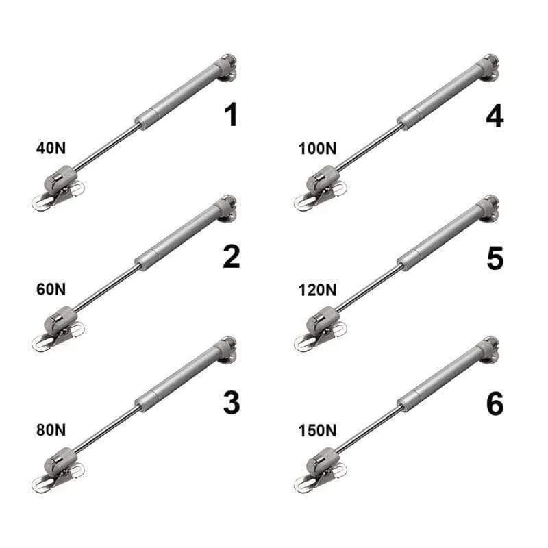 40-150N / 4-15 KG Hydraulische Scharniere Türlift Unterstützung für Küchenschrank Pneumatische Gasfeder für Holz Möbel Hardware Großhandel