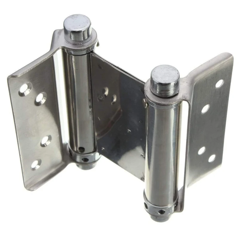 2 Stücke 3 Zoll Double Action Federscharnier Saloon Cafe Tür Pendeltür Edelstahl Scharnier Geeignet Tür Dicke: 2.5-3.5 cm