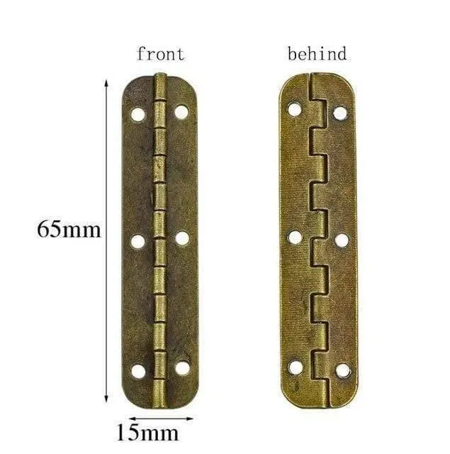 10 stücke Bronze Archaize 65 * 15 MM Oval Eisen Lange Scharnier Holzkiste Geschenkbox Scharnier