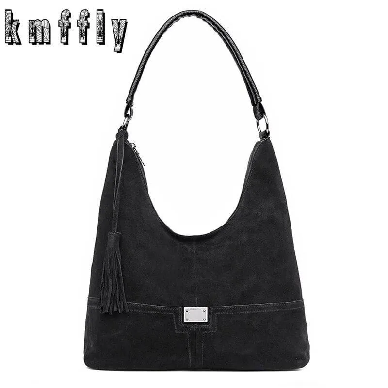Vintage-Mode Casual Tote Faux Wildleder Taschen Handtaschen Frauen Berühmte Marken Luxus Leder