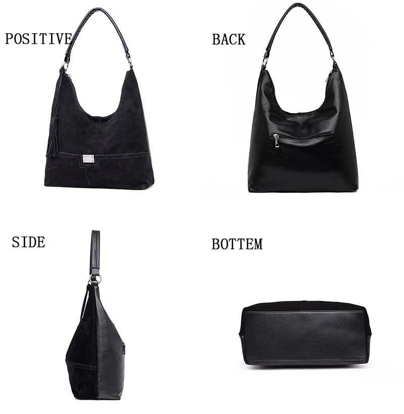 Vintage-Mode Casual Tote Faux Wildleder Taschen Handtaschen Frauen Berühmte Marken Luxus Leder