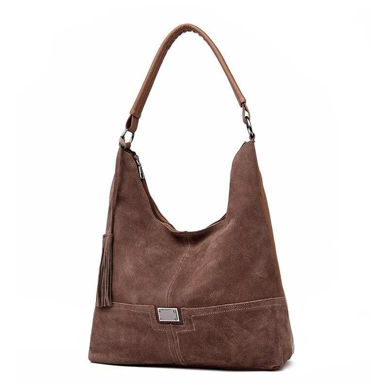 Vintage-Mode Casual Tote Faux Wildleder Taschen Handtaschen Frauen Berühmte Marken Luxus Leder