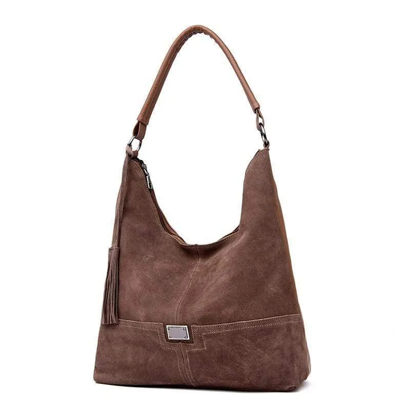 Vintage-Mode Casual Tote Faux Wildleder Taschen Handtaschen Frauen Berühmte Marken Luxus Leder