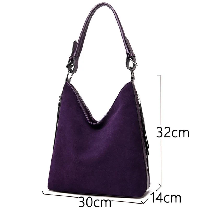 Damen Luxus Faux Wildleder Handtaschen Hochwertige Damen Handtaschen für Frauen Winter