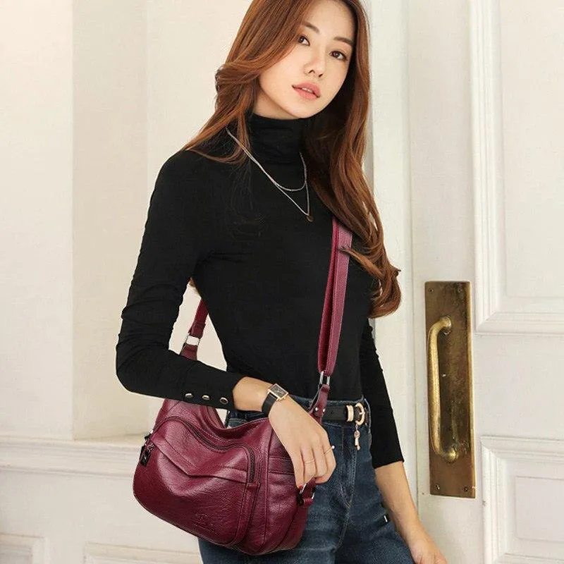 Luxushandtaschen Damen Ledertaschen Designer Umhängetaschen für Damen Schultertasche Geldbörsen