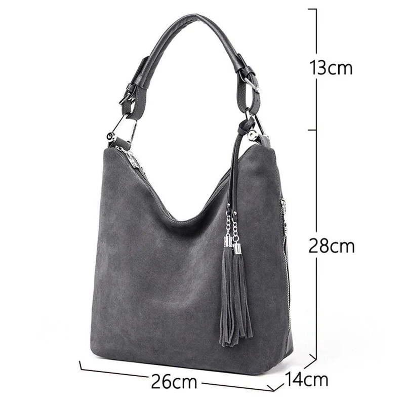 Luxus Handtasche Damen Taschen Designer Umhängetaschen für Frauen Schwarz Faux Wildleder Umhängetaschen