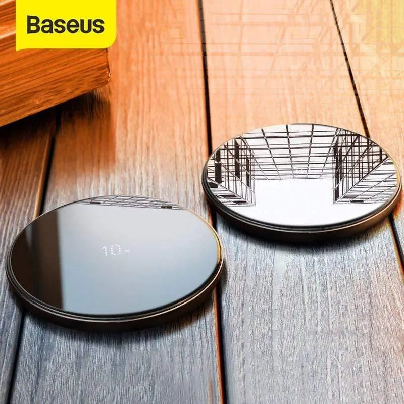 Baseus Special Design 10-W-Qi-Ladegerät für P30 P30 Pro Schnelles kabelloses Ladegerät für Mate 20 Pro Samsung S10 S9 S8 (schwarz)