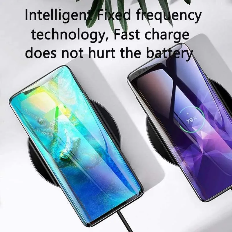Baseus Special Design 10-W-Qi-Ladegerät für P30 P30 Pro Schnelles kabelloses Ladegerät für Mate 20 Pro Samsung S10 S9 S8 (schwarz)