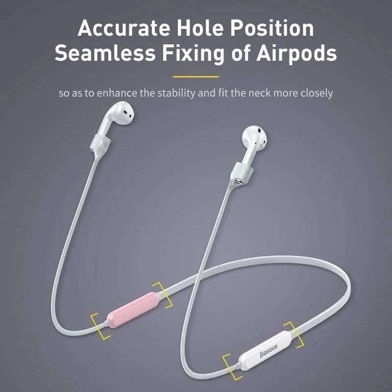 Baseus Anti-Lost Neck Strap Drahtloses Kopfhörerseil für Airpods 1/2 Magnetische Anziehungskraft leuchtendes Anti-Lossard