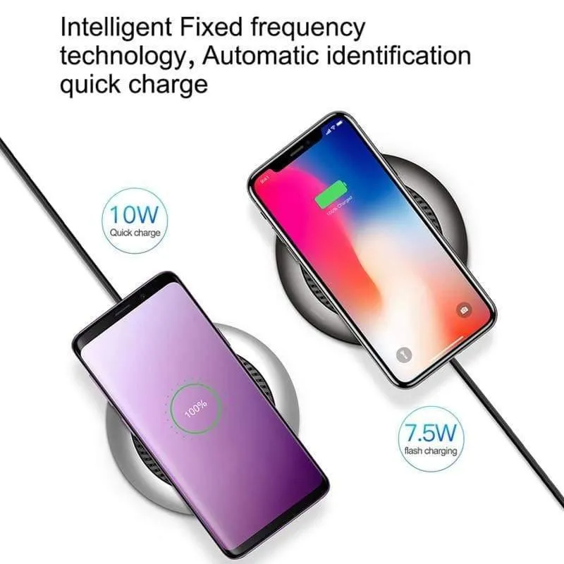 Baseus 10W Qi Wireless-Ladegerät für iPhone X XS MAX XR 8 Plus Schnelles kabelloses Ladegerät für Samsung Galaxy S8 S9 S10