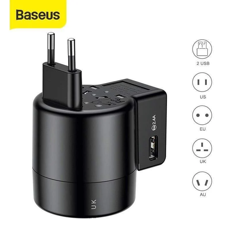 Baseus Universal USB-Ladegerät Tragbares USB-Wechselstromadapter Travel Wall Charger (Universal)