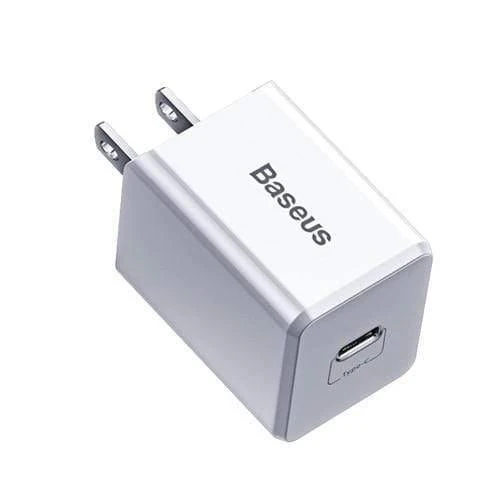 Baseus US Plug PD-Ladegerät 18 W Unterstützung USB Typ C PD-Schnellladegerät Tragbares Wandadapter-Ladegerät (US PLUG CHARGER)