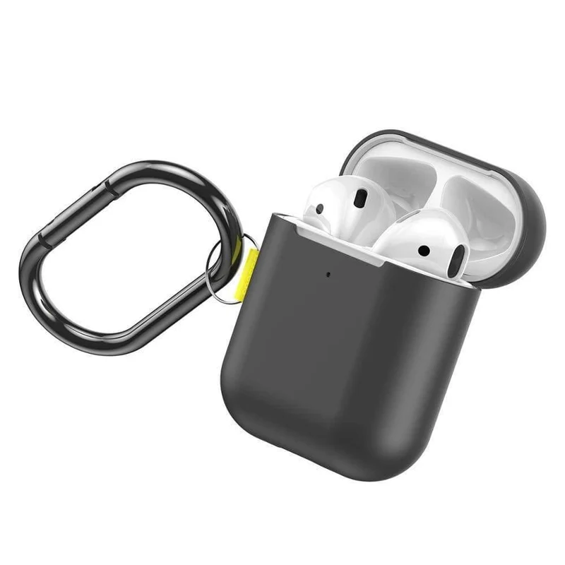 Baseus Let''s Go Gewebte Etikettenhaken-Schutzhülle für AirPods 1/2, Tragbare Kopfhörertasche für Airpods im Fashion Contrast Design