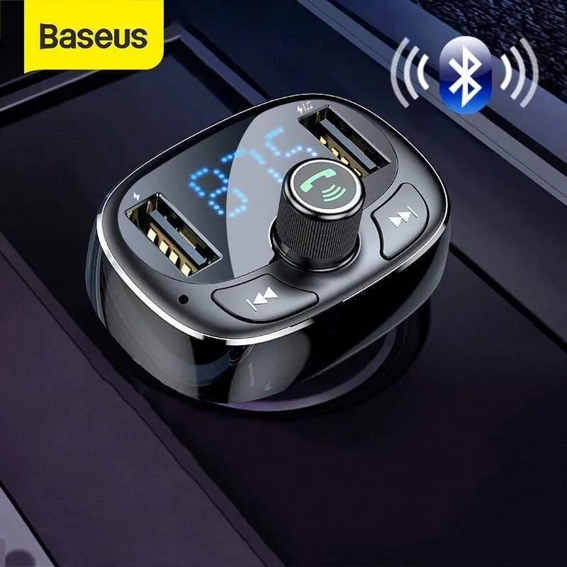 Baseus Autoladegerät FM Transmitter Aux Modulator Bluetooth Car Audio MP3 Player 3.4A Schnelles Dual USB Handy Ladegerät