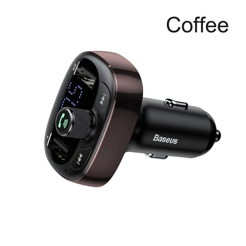 Baseus Autoladegerät FM Transmitter Aux Modulator Bluetooth Car Audio MP3 Player 3.4A Schnelles Dual USB Handy Ladegerät
