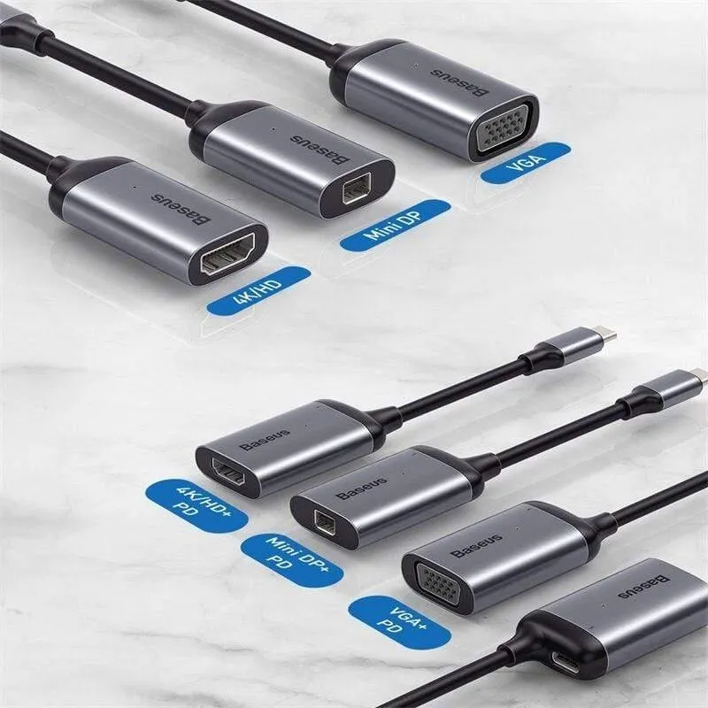 Baseus Multi USB C HUB USB 3.0 HDMI VGA USB Splitter Typ C Adapter für MacBook Pro PC Zubehör PD Ladetyp C HUB