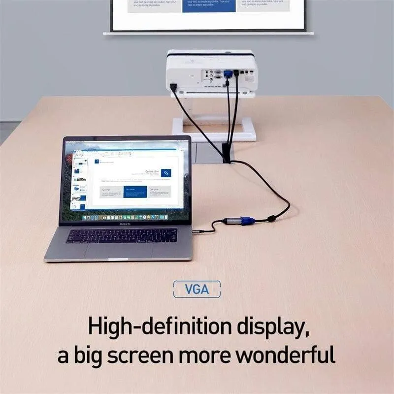 Baseus Multi USB C HUB USB 3.0 HDMI VGA USB Splitter Typ C Adapter für MacBook Pro PC Zubehör PD Ladetyp C HUB