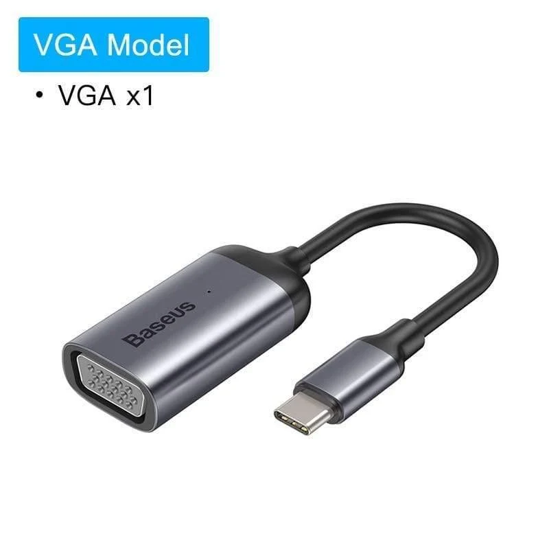 Baseus Multi USB C HUB USB 3.0 HDMI VGA USB Splitter Typ C Adapter für MacBook Pro PC Zubehör PD Ladetyp C HUB