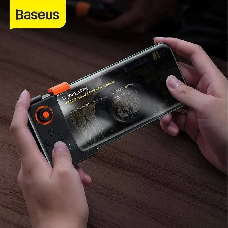 Baseus GAMO Wireless Joystick Gamepad für PUBG Game Controller Bluetooth Joystick für IOS Android Handy Game Pad (Schwarz)