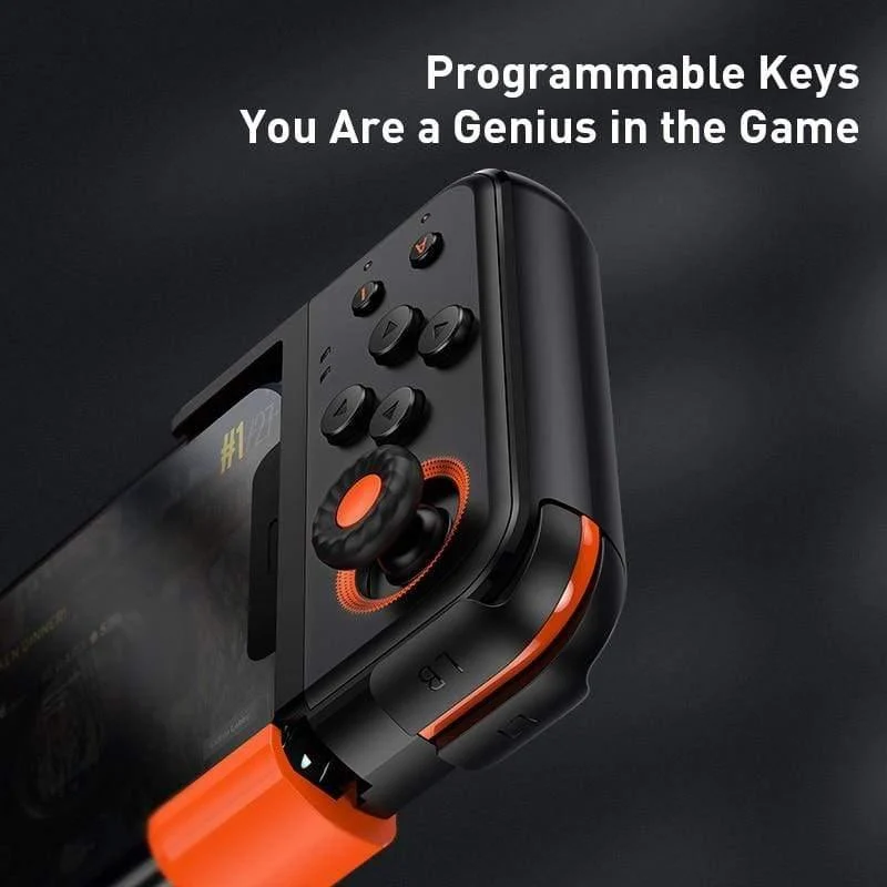 Baseus GAMO Wireless Joystick Gamepad für PUBG Game Controller Bluetooth Joystick für IOS Android Handy Game Pad (Schwarz)