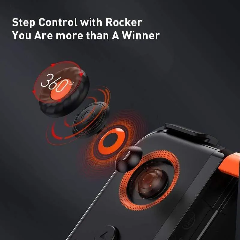 Baseus GAMO Wireless Joystick Gamepad für PUBG Game Controller Bluetooth Joystick für IOS Android Handy Game Pad (Schwarz)