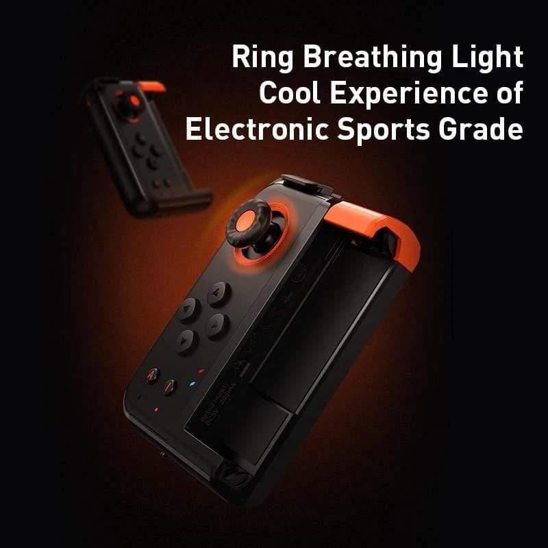 Baseus GAMO Wireless Joystick Gamepad für PUBG Game Controller Bluetooth Joystick für IOS Android Handy Game Pad (Schwarz)