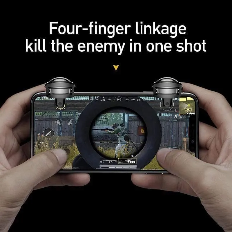 Baseus Gamepad Joystick für PUBG Gaming Trigger Feuerzieltaste L1 R1 Handy Shooter Controller Joypad Für iOS Android