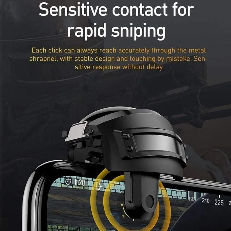Baseus Gamepad Joystick für PUBG Gaming Trigger Feuerzieltaste L1 R1 Handy Shooter Controller Joypad Für iOS Android