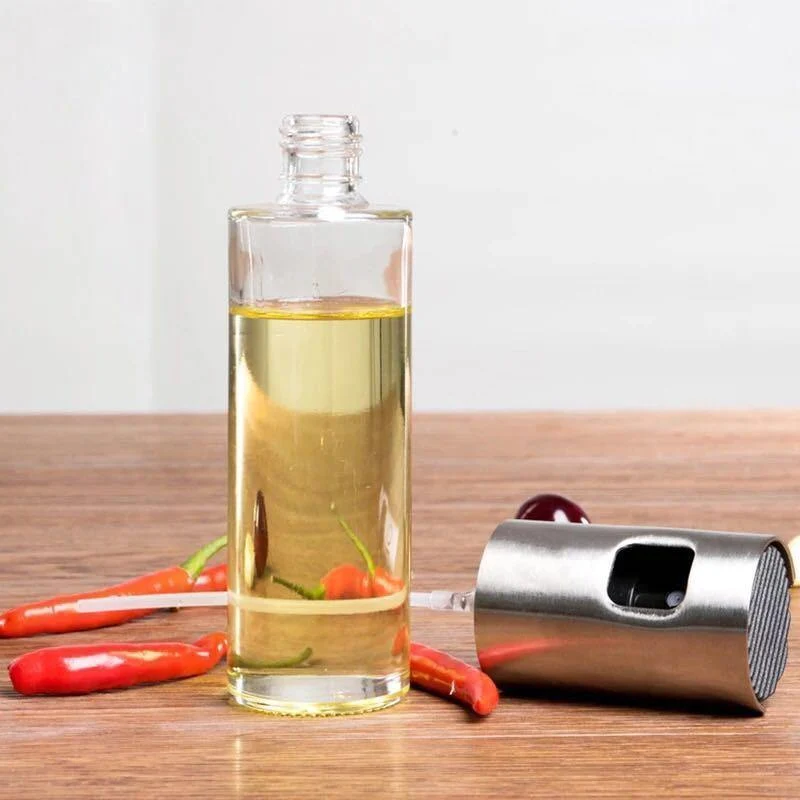 Edelstahl Olivenöl Sprühflasche Öl Essig Sprühflaschen Wasserpumpe Sauciere Grill BBQ Sprayer BBQ Küchenhelfer
