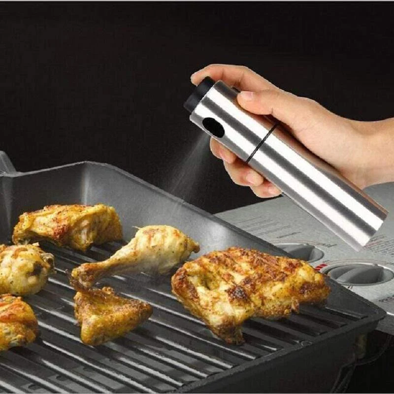 1 STÜCK Edelstahl Sprühpumpe Feinnebel Olive Pump Sprühflasche Öl Sprayer Topf Kochwerkzeug Grill BBQ Grill Produkt