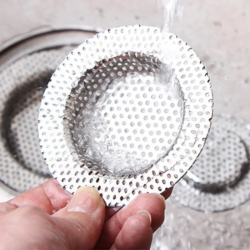 Vollloch-Edelstahl-Badezimmer-Waschbecken-Haarfilter Küchenwerkzeuge Waschbecken Bodenablauf Anti-Blockier-Wohnaccessoires