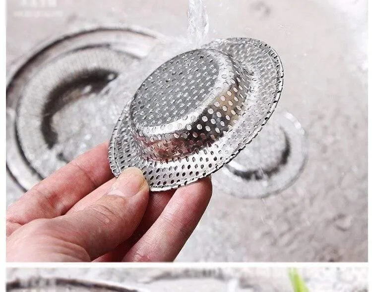 Vollloch-Edelstahl-Badezimmer-Waschbecken-Haarfilter Küchenwerkzeuge Waschbecken Bodenablauf Anti-Blockier-Wohnaccessoires