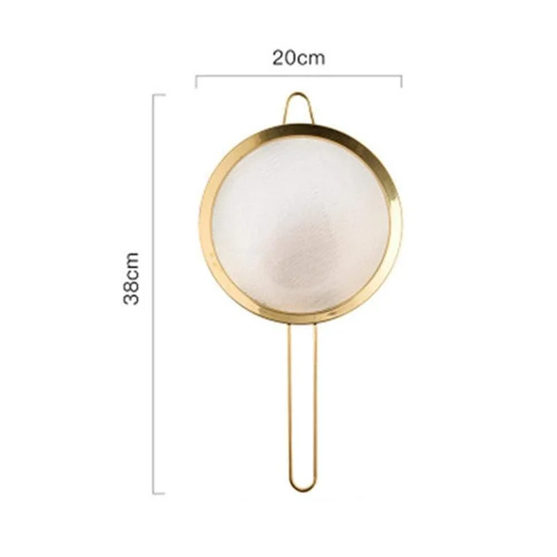 Edelstahl Sieb Mesh Sieb Küche Handheld Rose Gold Mehl Sieb Kochen Öl Sieb Sieb Küche Zubehör