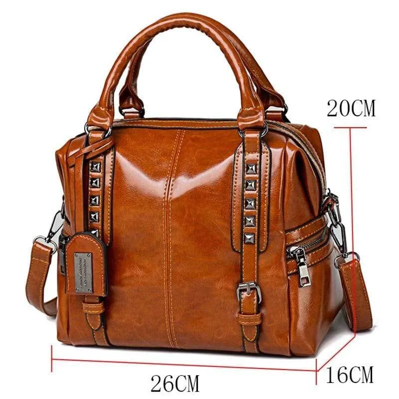 Öl Wachs Leder Retro Style Handtasche Luxus Handtaschen Damen Taschen Designer Mochilas