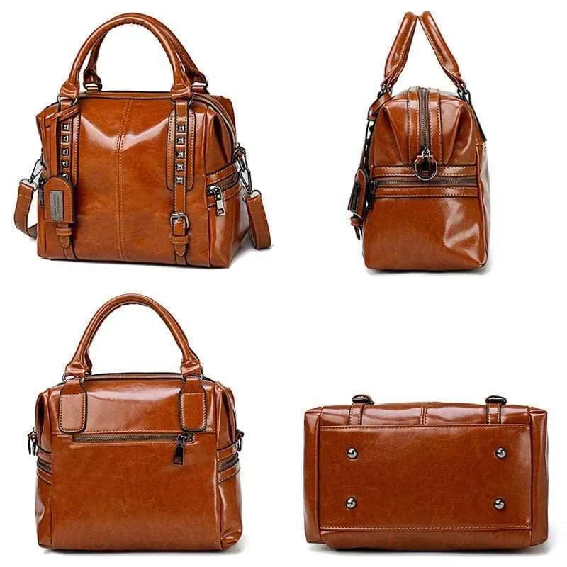 Öl Wachs Leder Retro Style Handtasche Luxus Handtaschen Damen Taschen Designer Mochilas