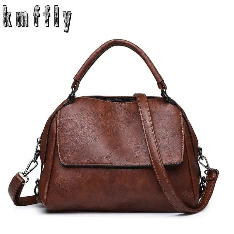 Vintage PU Leder Frauen Tasche Große Kapazität Handtaschen Designer Berühmte Marke Messenger Tasche s