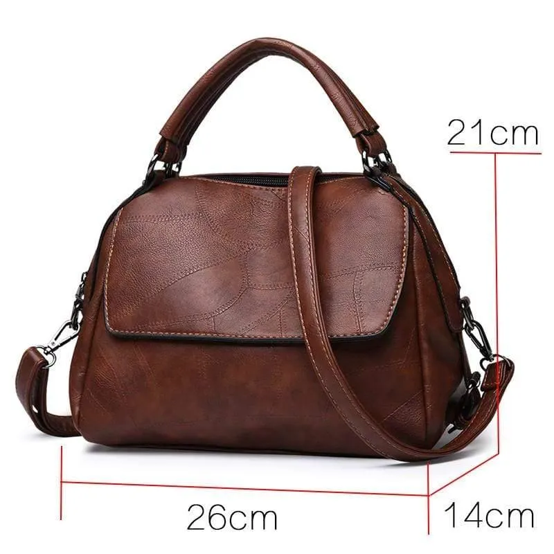 Vintage PU Leder Frauen Tasche Große Kapazität Handtaschen Designer Berühmte Marke Messenger Tasche s