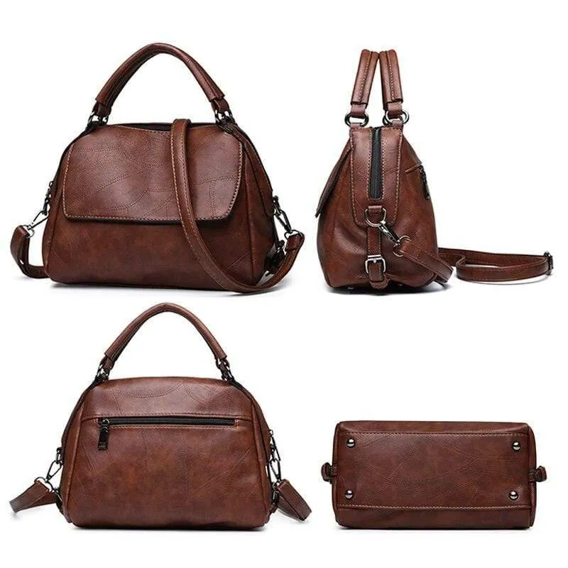 Vintage PU Leder Frauen Tasche Große Kapazität Handtaschen Designer Berühmte Marke Messenger Tasche s