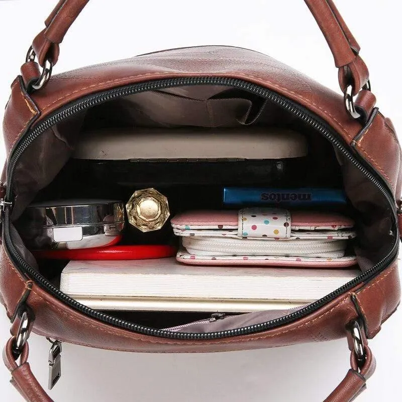 Vintage PU Leder Frauen Tasche Große Kapazität Handtaschen Designer Berühmte Marke Messenger Tasche s