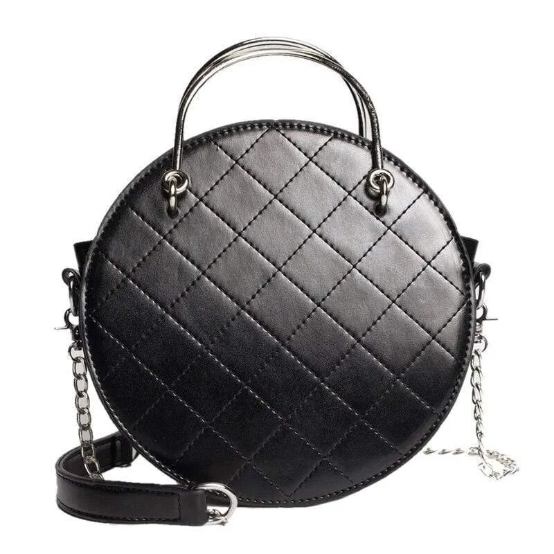 Runde Damen Handtasche Leder Luxus Handtaschen Damen Taschen Designer Chain Style Damen Messenger