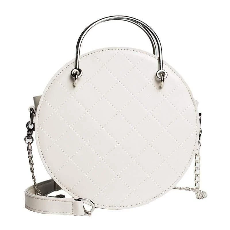 Runde Damen Handtasche Leder Luxus Handtaschen Damen Taschen Designer Chain Style Damen Messenger