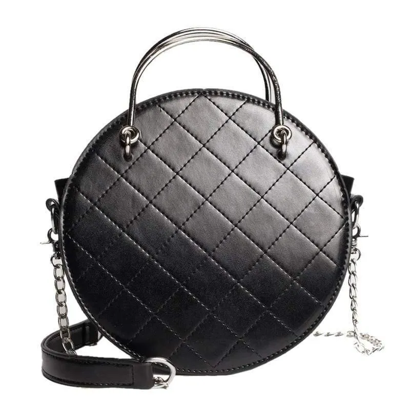 Runde Damen Handtasche Leder Luxus Handtaschen Damen Taschen Designer Chain Style Damen Messenger