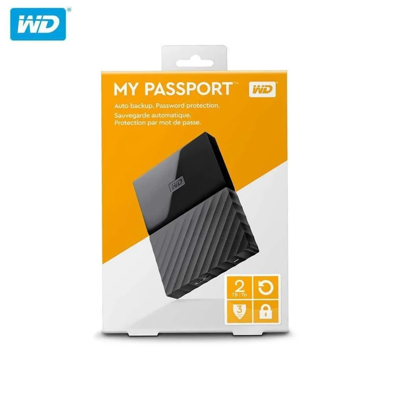 Digital My Passport HDD 1 TB 2 TB 4 TB USB 3.0 Portable externe Festplatte mit HDD-Kabel Windows Mac