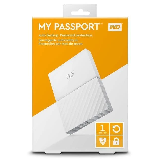 Digital My Passport HDD 1 TB 2 TB 4 TB USB 3.0 Portable externe Festplatte mit HDD-Kabel Windows Mac
