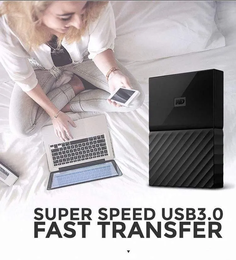 Digital My Passport HDD 1 TB 2 TB 4 TB USB 3.0 Portable externe Festplatte mit HDD-Kabel Windows Mac