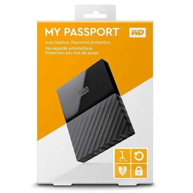 Digital My Passport HDD 1 TB 2 TB 4 TB USB 3.0 Portable externe Festplatte mit HDD-Kabel Windows Mac